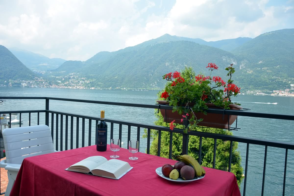 Bellagio Villa norma balcony on the lake como